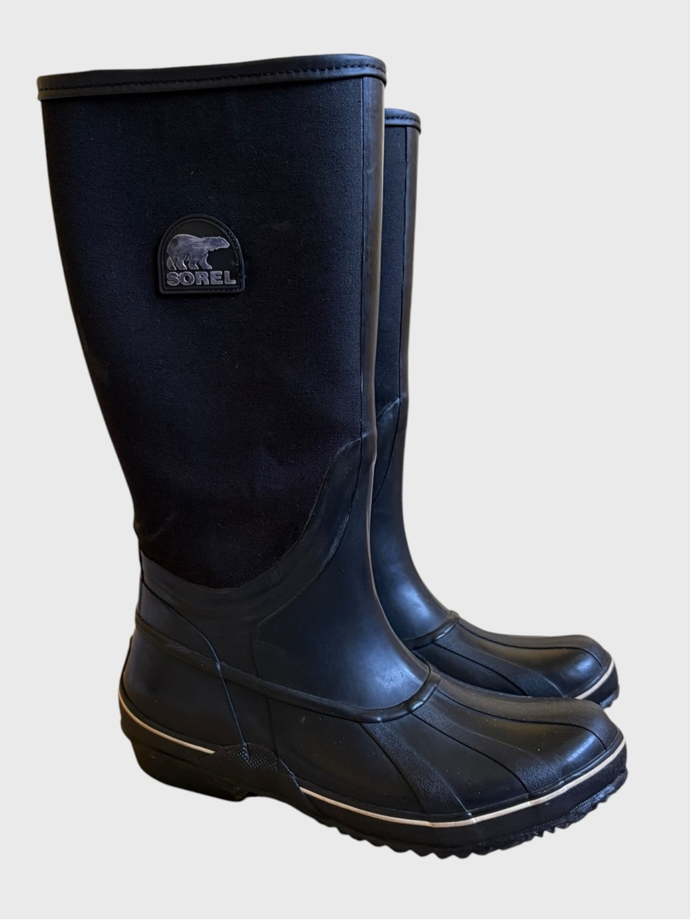 SOREL Sorellington Black Tall Waterproof Rain Winter Boots Women's 9 Outdoorsy